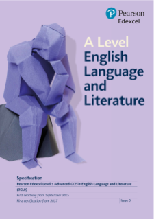 A level English Language and Literature 2015 specification